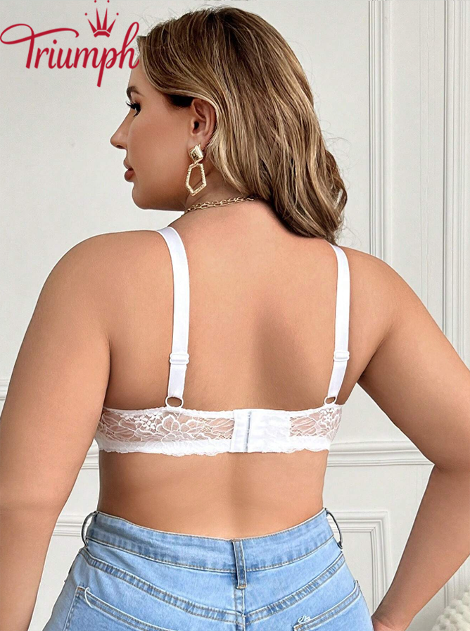 Triumph - (3 τεμάχια) Σέξι σουτιέν Plus Size με δαντέλα