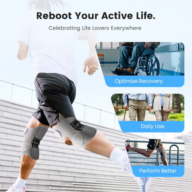 【M-XL】🏃‍♂️Ρυθμιζόμενος ενισχυτής γονάτων για αθλητισμό