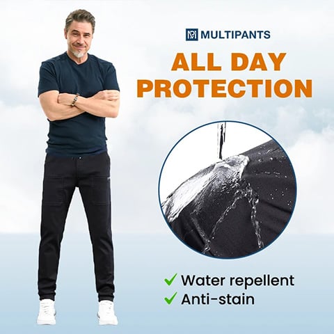 🔥Τελευταία Ημέρα Εκπτώσεων 50% ΕΚΠΤΩΣΗ🥰MultiPants – Ελαστικό Ανθεκτικό Παντελόνι Cargo με Πολλαπλές Τσέπες