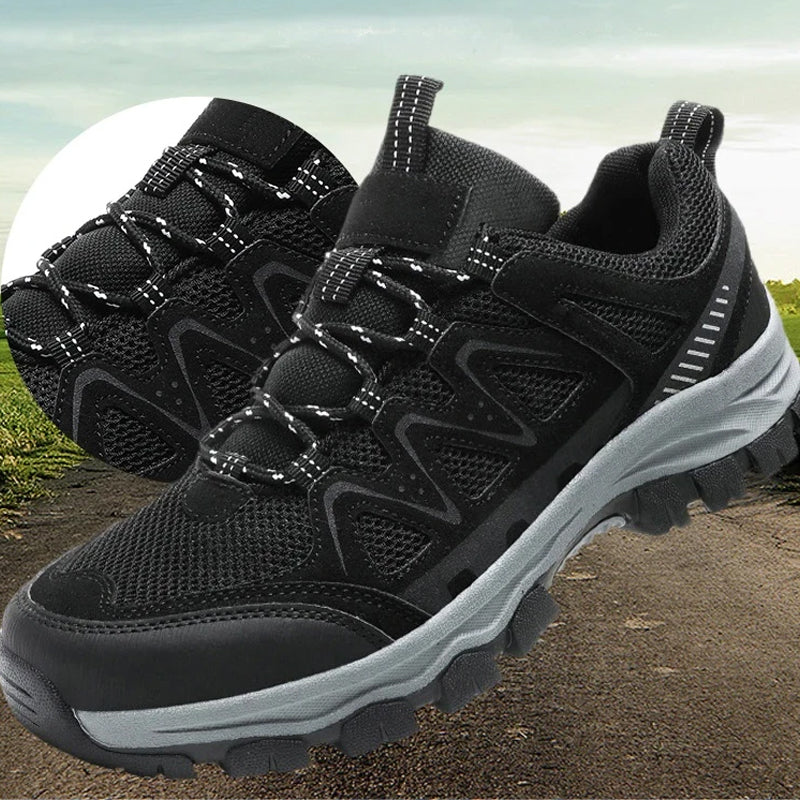 👟 Ανδρικά ελαφριά παπούτσια πεζοπορίας – αντιολισθητική, ανθεκτική σόλα