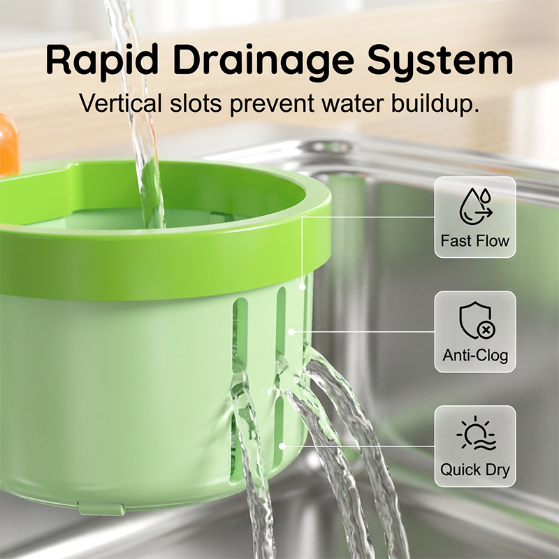 Φορητό καλάθι σουρωτήρι για νεροχύτη κουζίνας