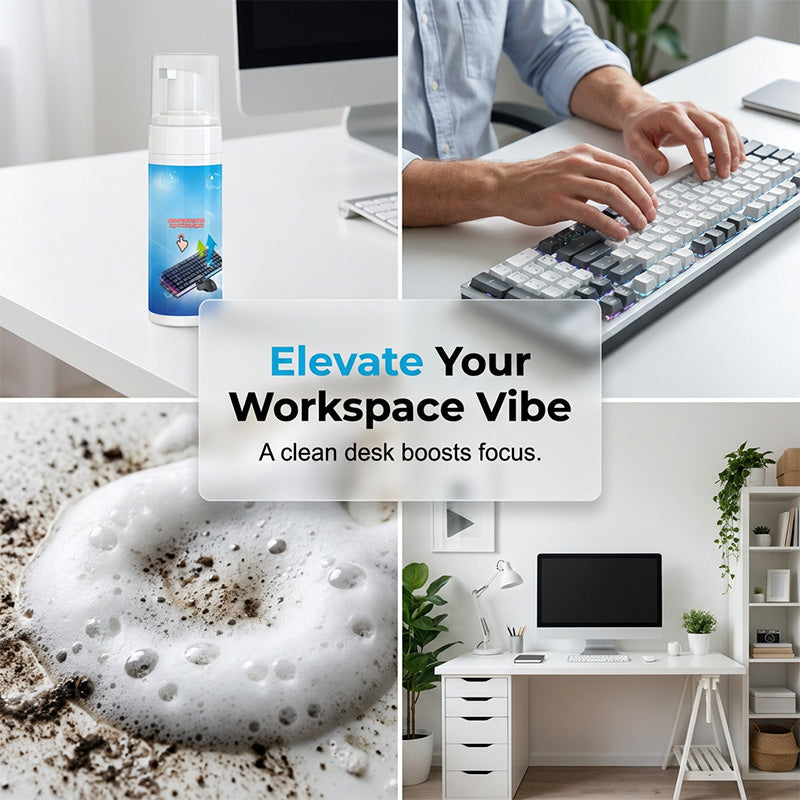 💻 Vyčistěte klávesnici a myš – Hloubkový pěnový čistič na periferie – platba na dobírku 🧼✨